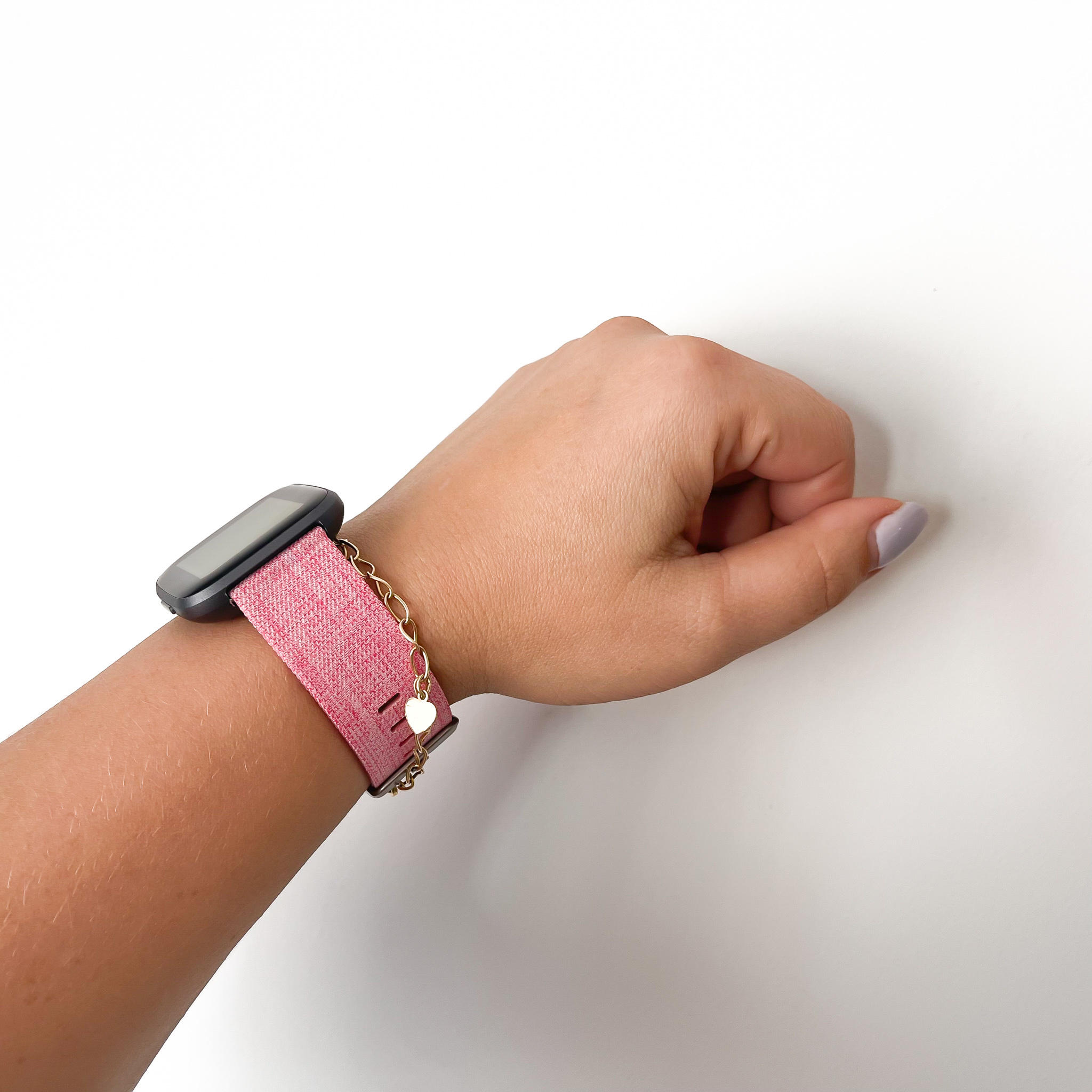 Fitbit Versa Nylon Buckle Strap - Pink