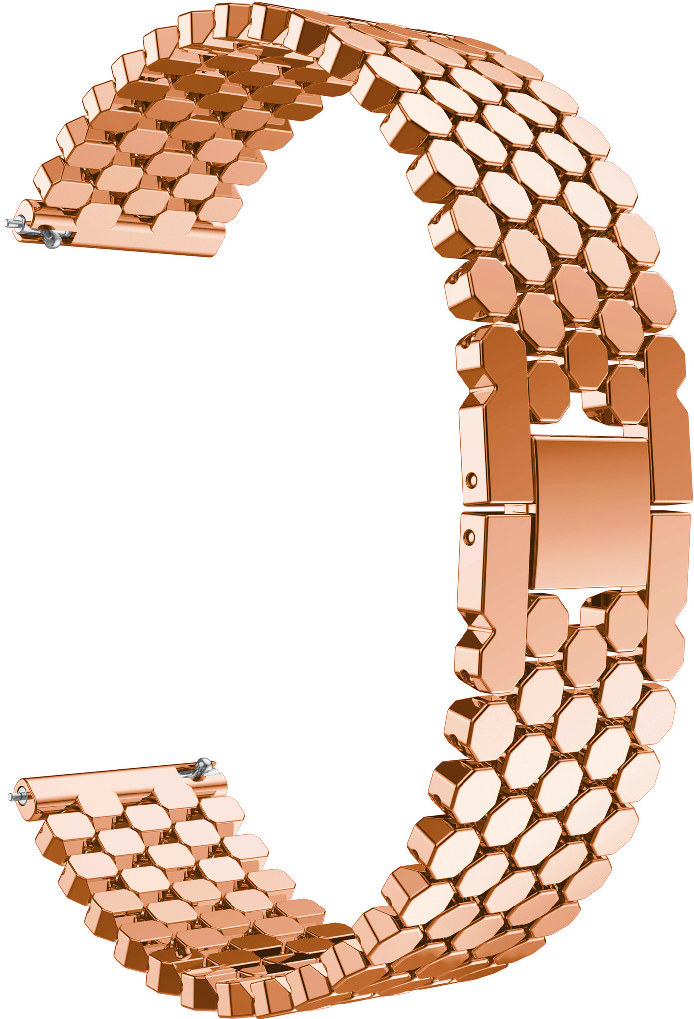 Huawei Gt Fish Steel Link Strap - Rose Gold