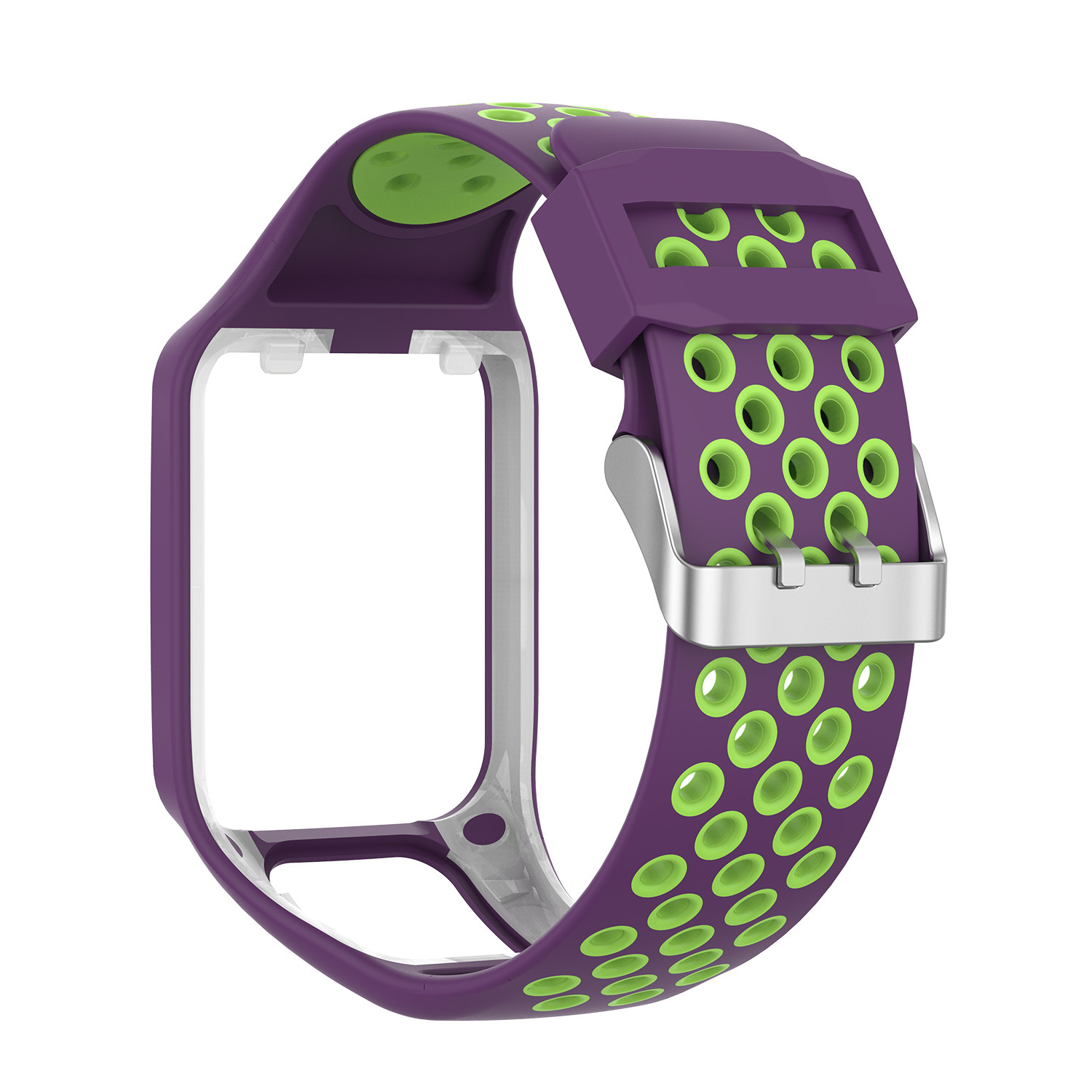 Tomtom Runner / Spark / Adventure Double Sport Strap - Purple Green