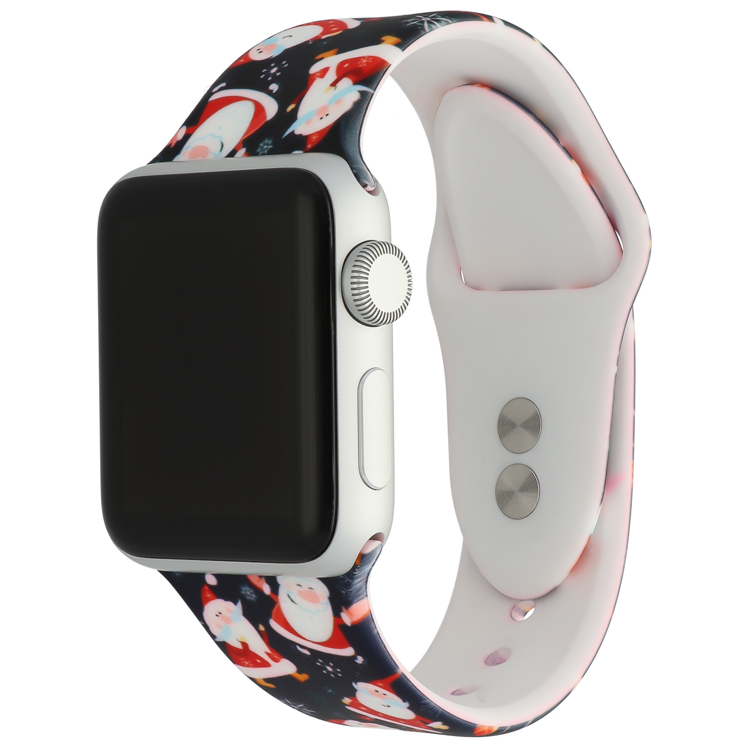 Apple Watch Print Sport Strap - Christmas Santa Dark Blue