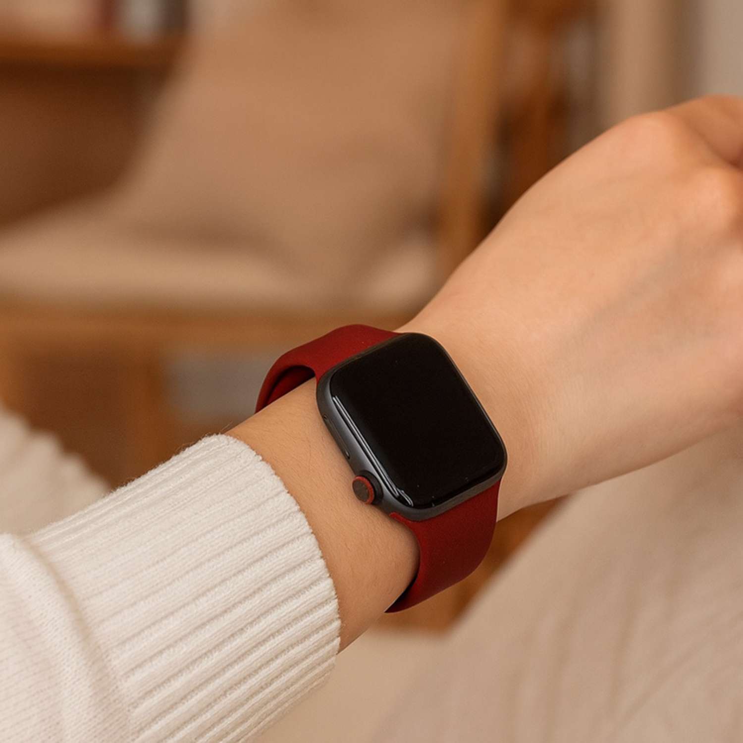 Apple Watch Sport Strap - Wine Red