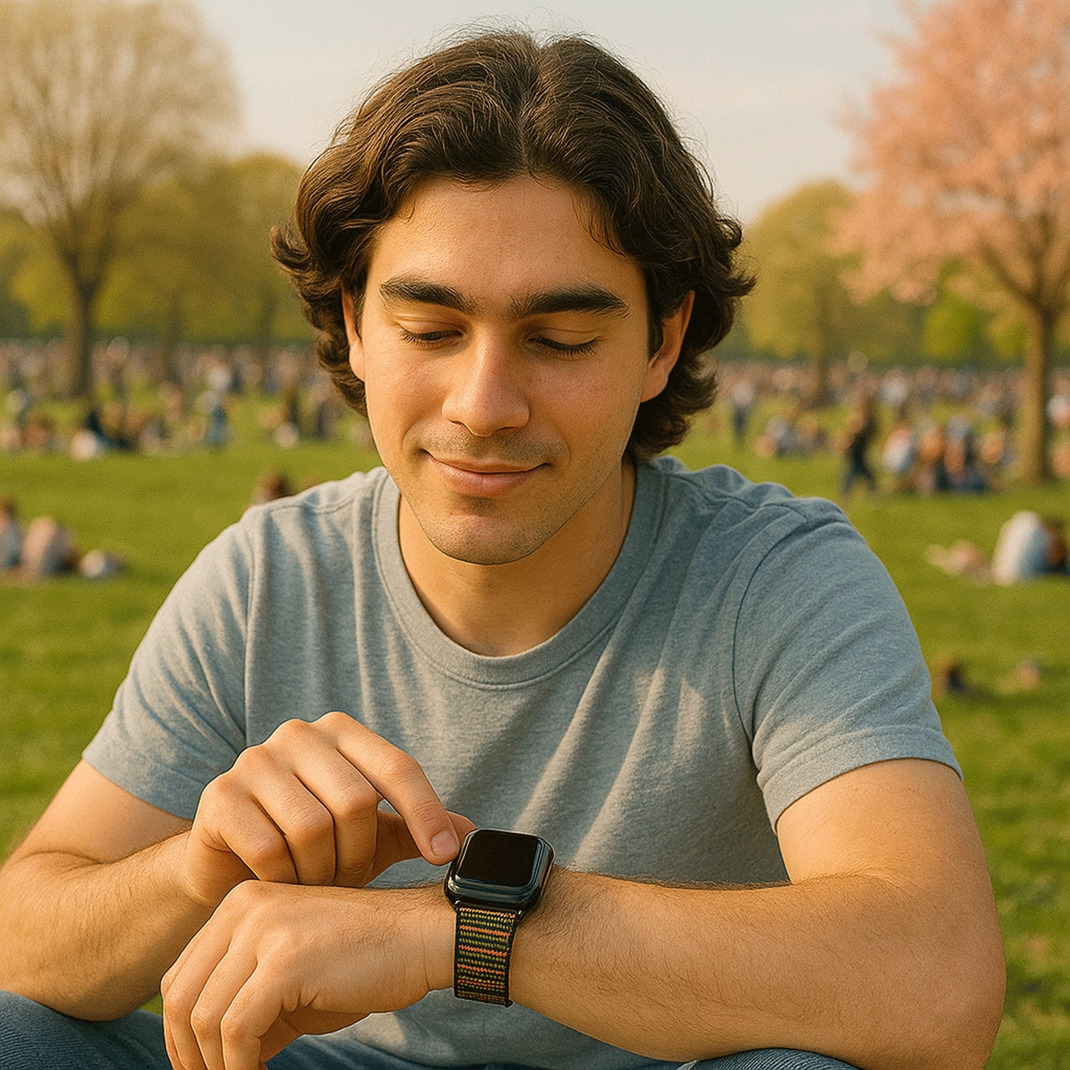 Apple Watch Nylon Sport Loop Strap - Rhythm - 7440850395322 - 123watches