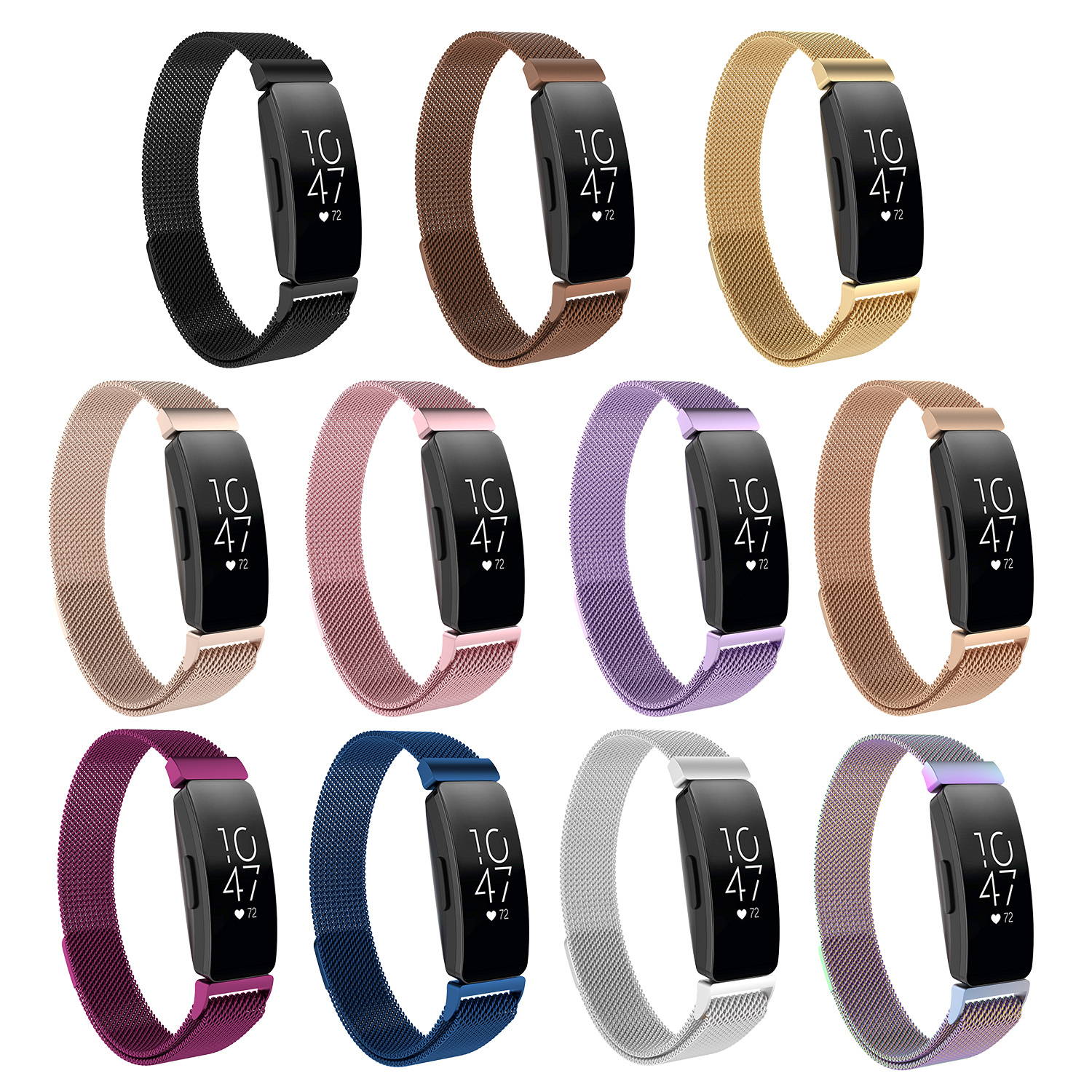 Fitbit Inspire Milanese Strap - Rose Gold