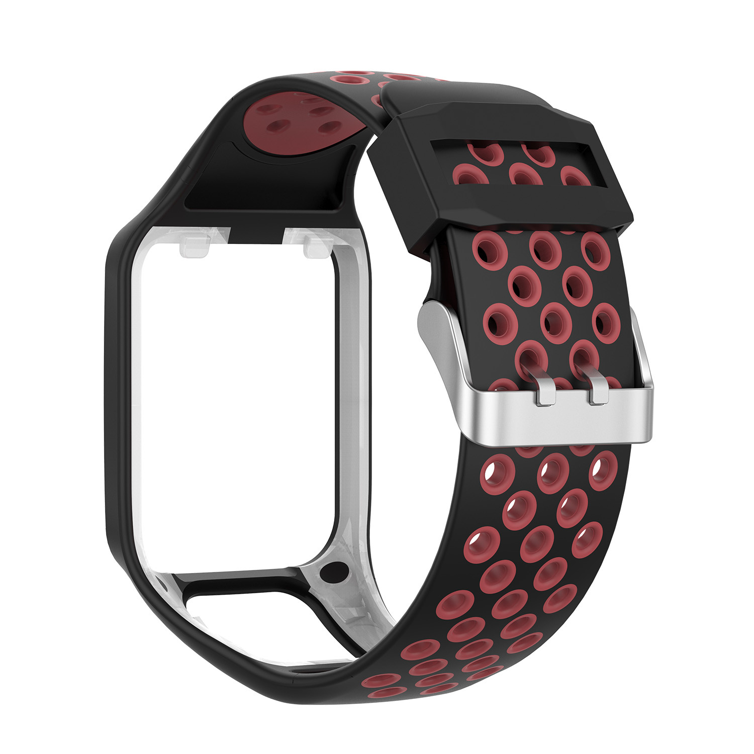 Tomtom Runner / Spark / Adventure Double Sport Strap - Black Red