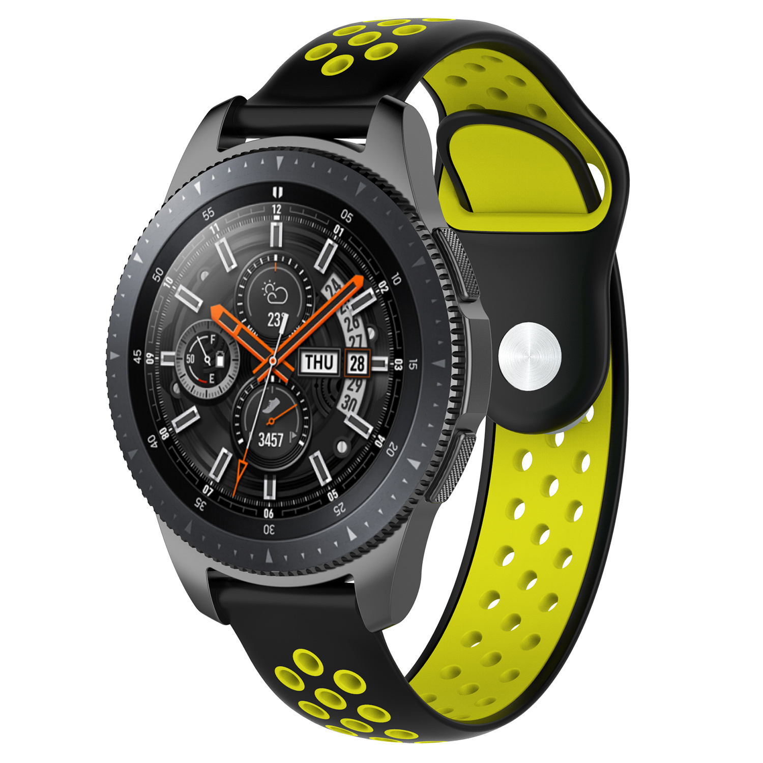 Huawei Watch Gt Double Sport Strap - Black Yellow