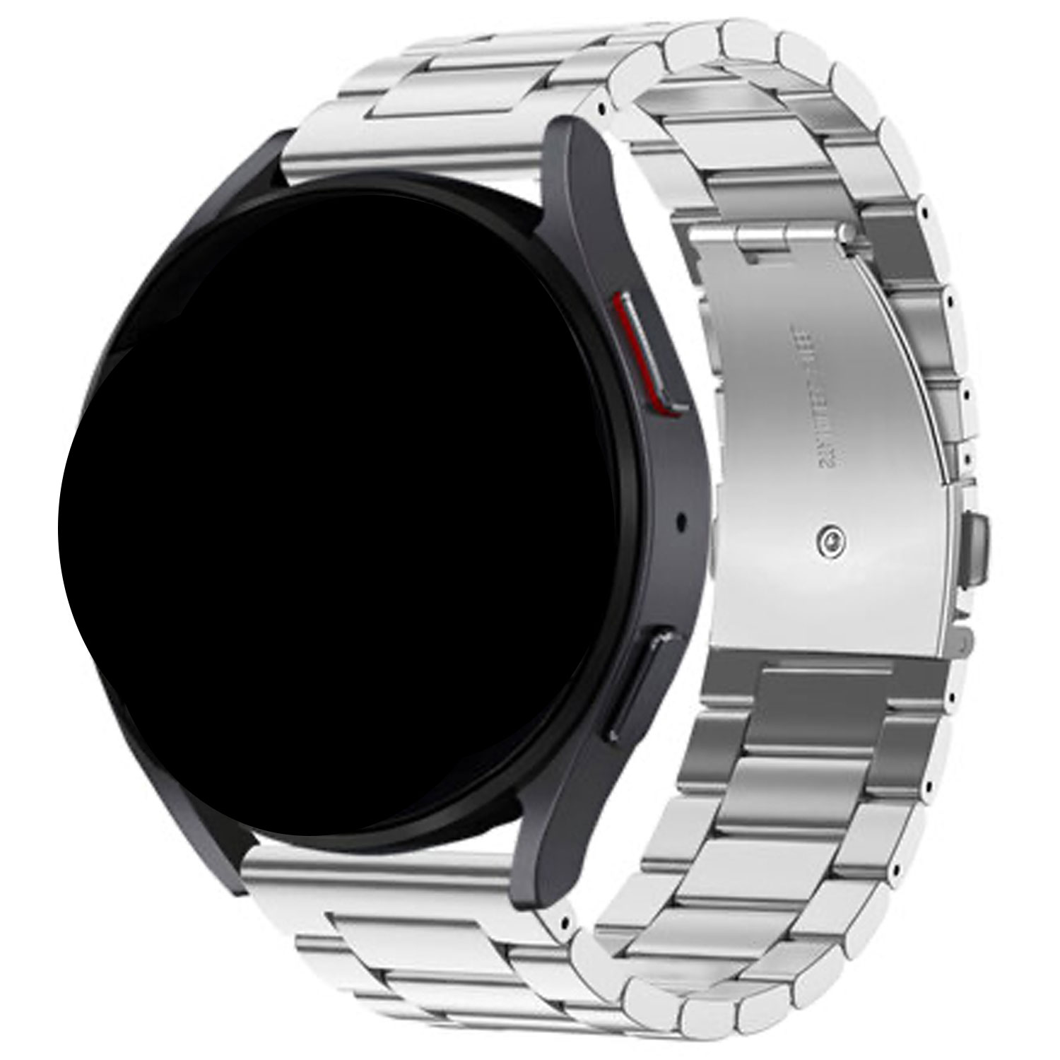 Samsung Galaxy Watch Ultra Beaded Steel Link Strap - Silver