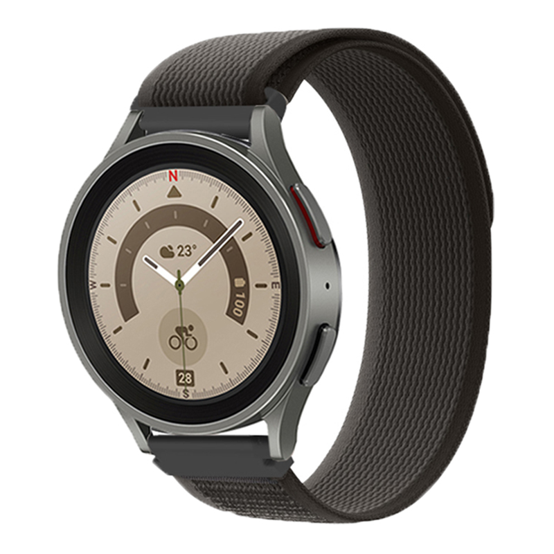 Garmin Vivoactive / Vivomove Nylon Trail Strap - Black Grey