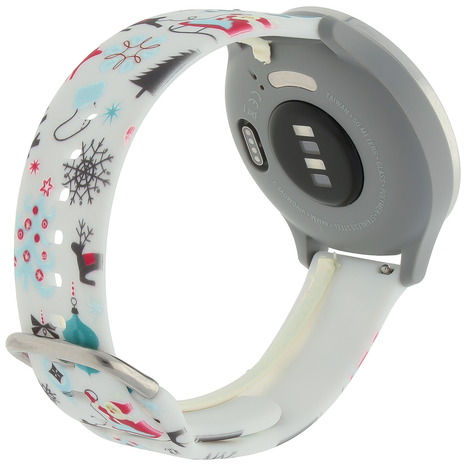 Polar Print Sport Strap - Christmas White