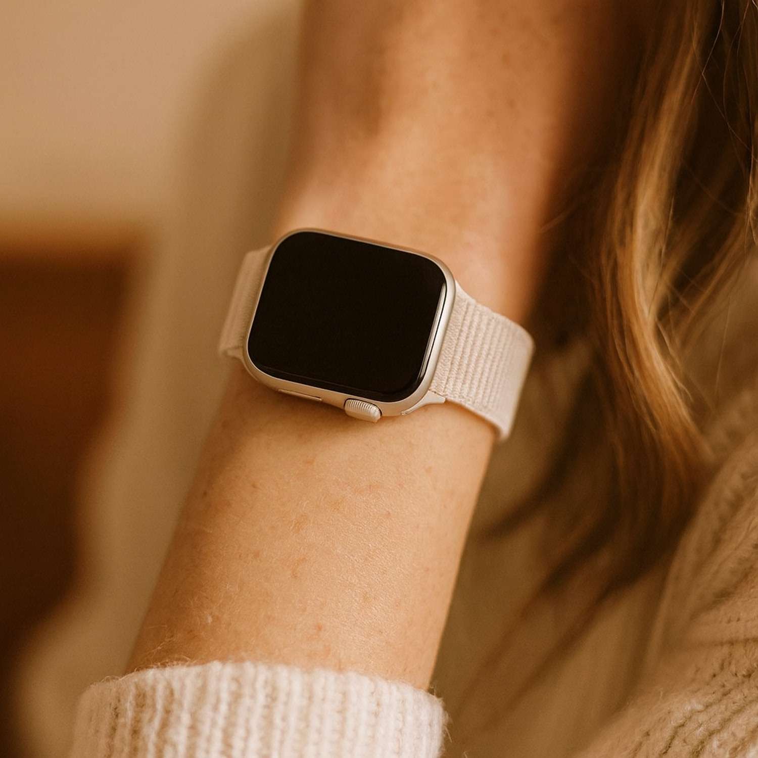 Apple Watch Nylon Sport Loop Strap - Starlight