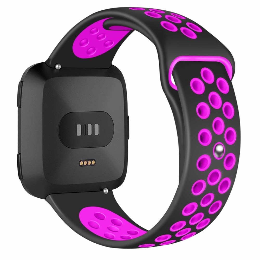 Fitbit Versa Double Sport Strap - Black Purple