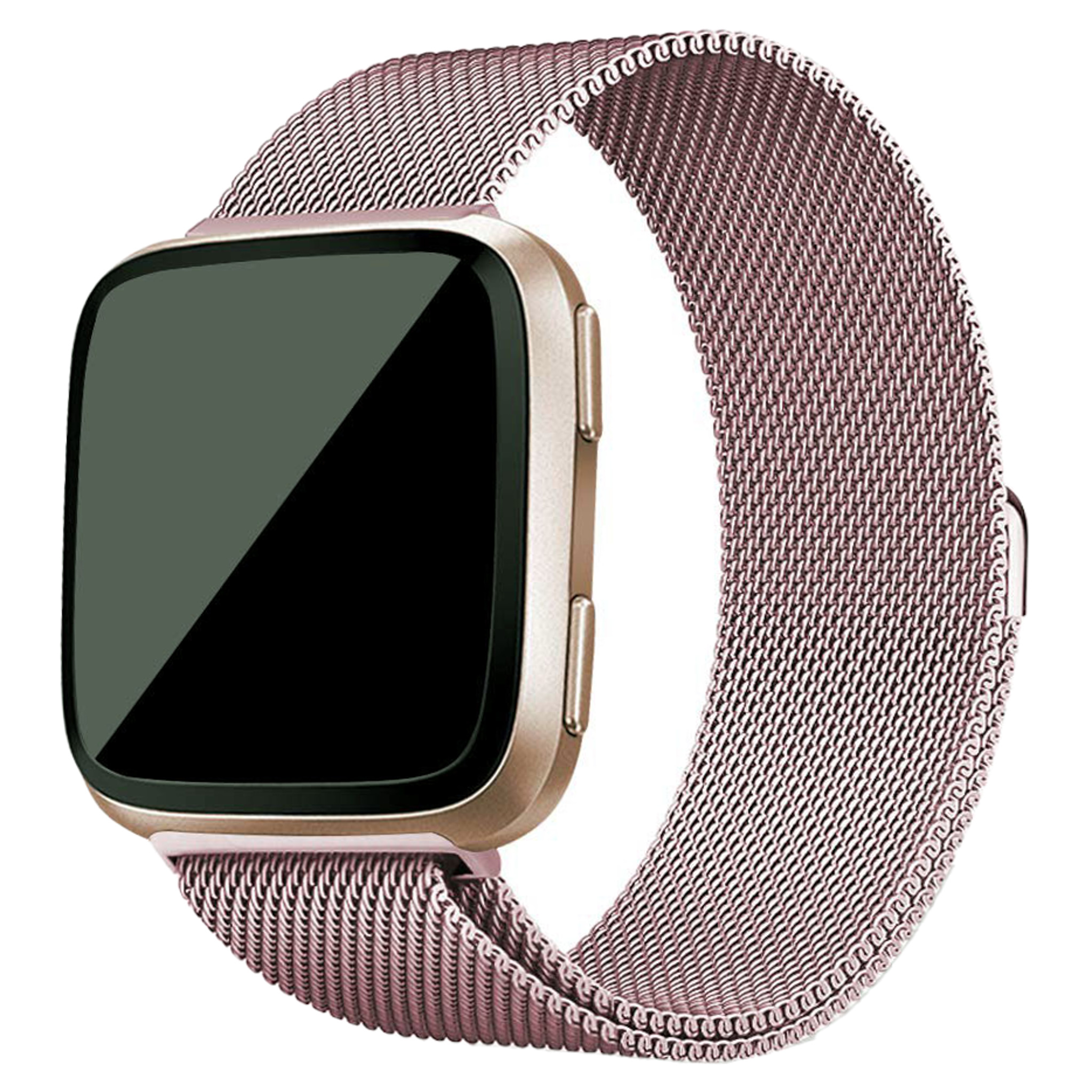 Fitbit Versa Milanese Strap - Pink Red