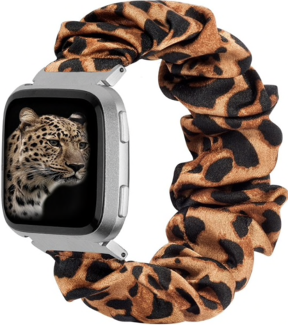 Fitbit Versa Nylon Scrunchie Strap - Panther Brown