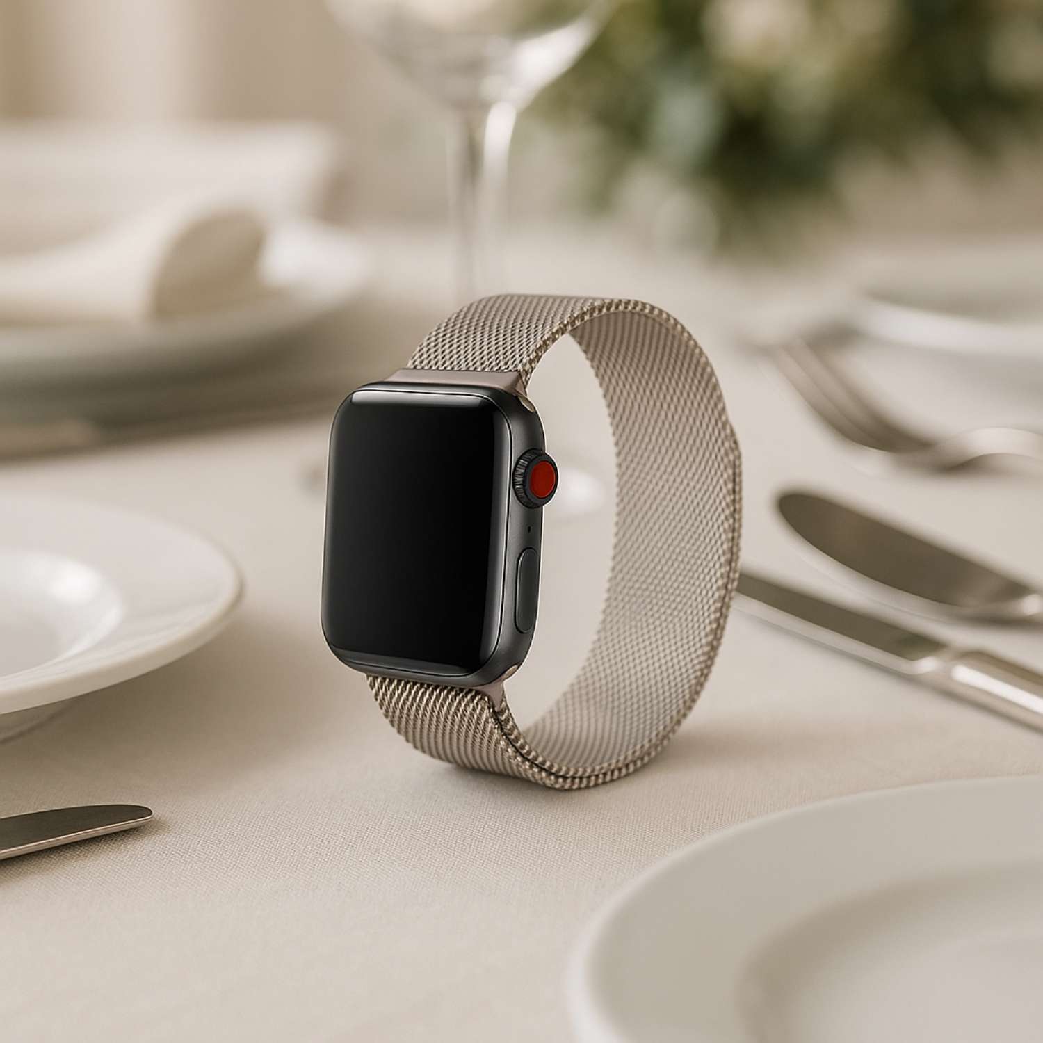 Apple Watch Milanese Strap - Starlight
