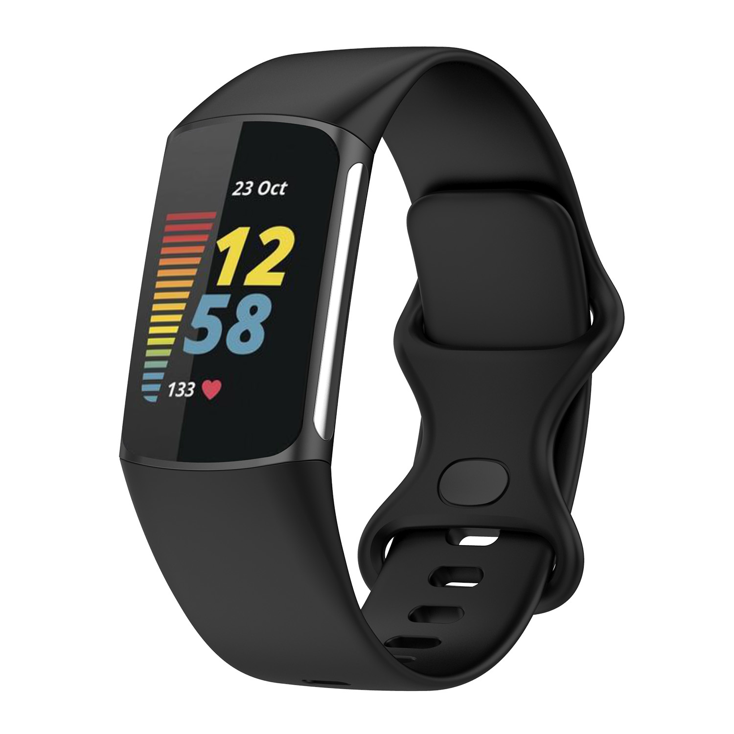 Fitbit Charge 5 Sport Strap - Black