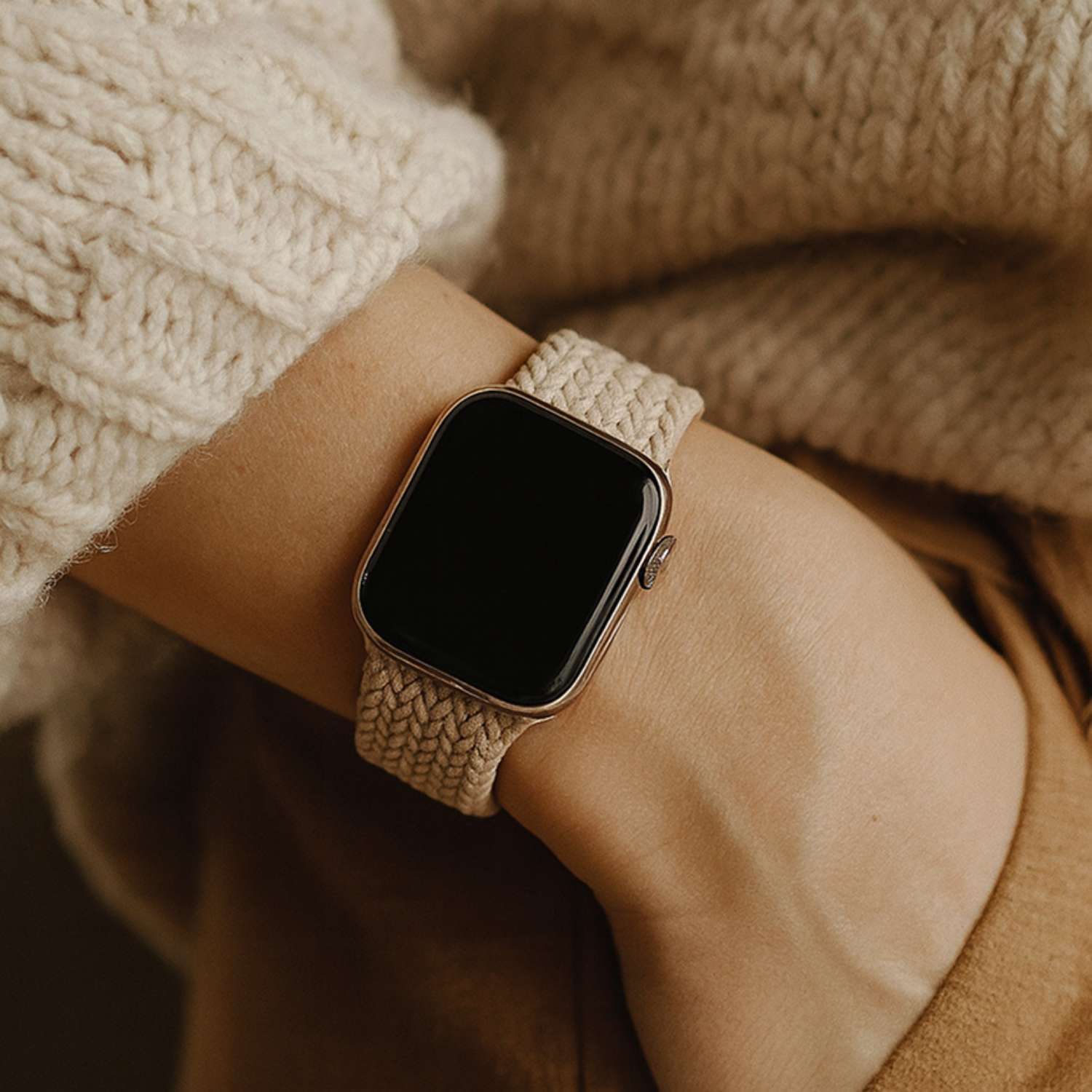 Apple Watch strap Zyra - nylon - beige