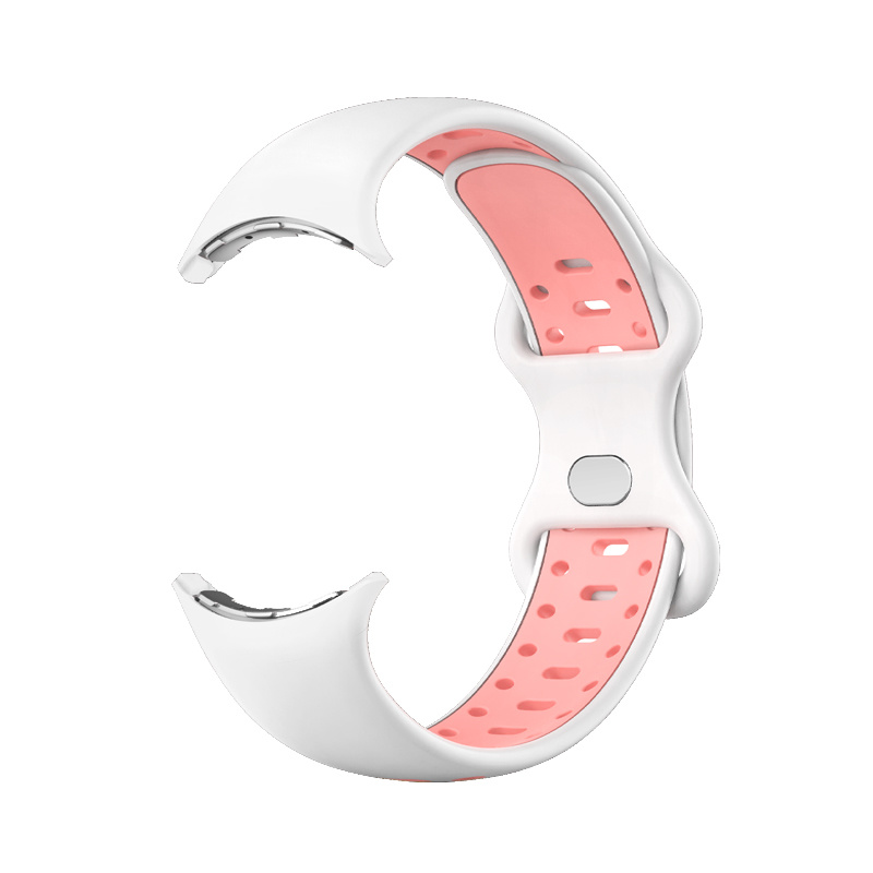 Google Pixel Watch Double Sport Strap - White Pink