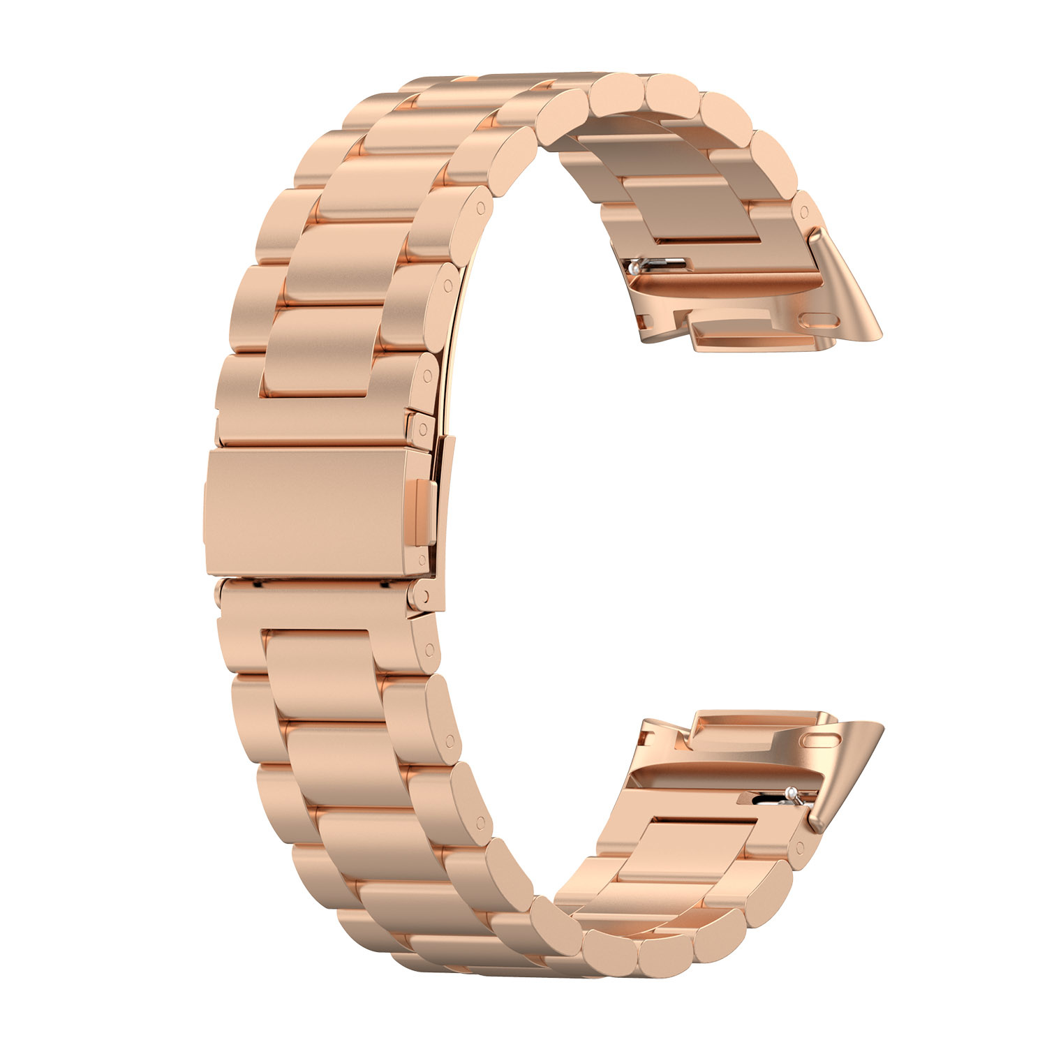 Fitbit Charge 5 Beads Steel Link Strap - Rose Gold