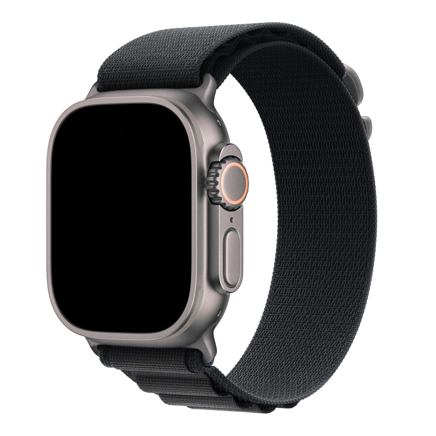 Apple Watch strap Alpine - nylon - black - silver