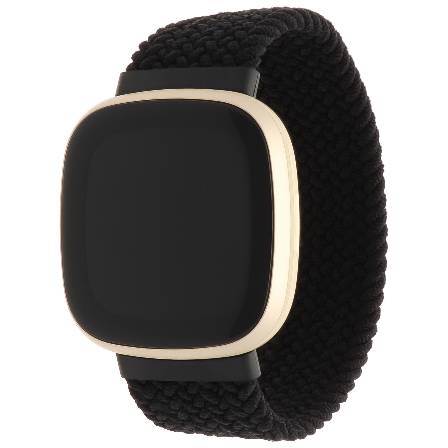 Fitbit Versa 3 / Sense Nylon Braided Solo Strap - Black