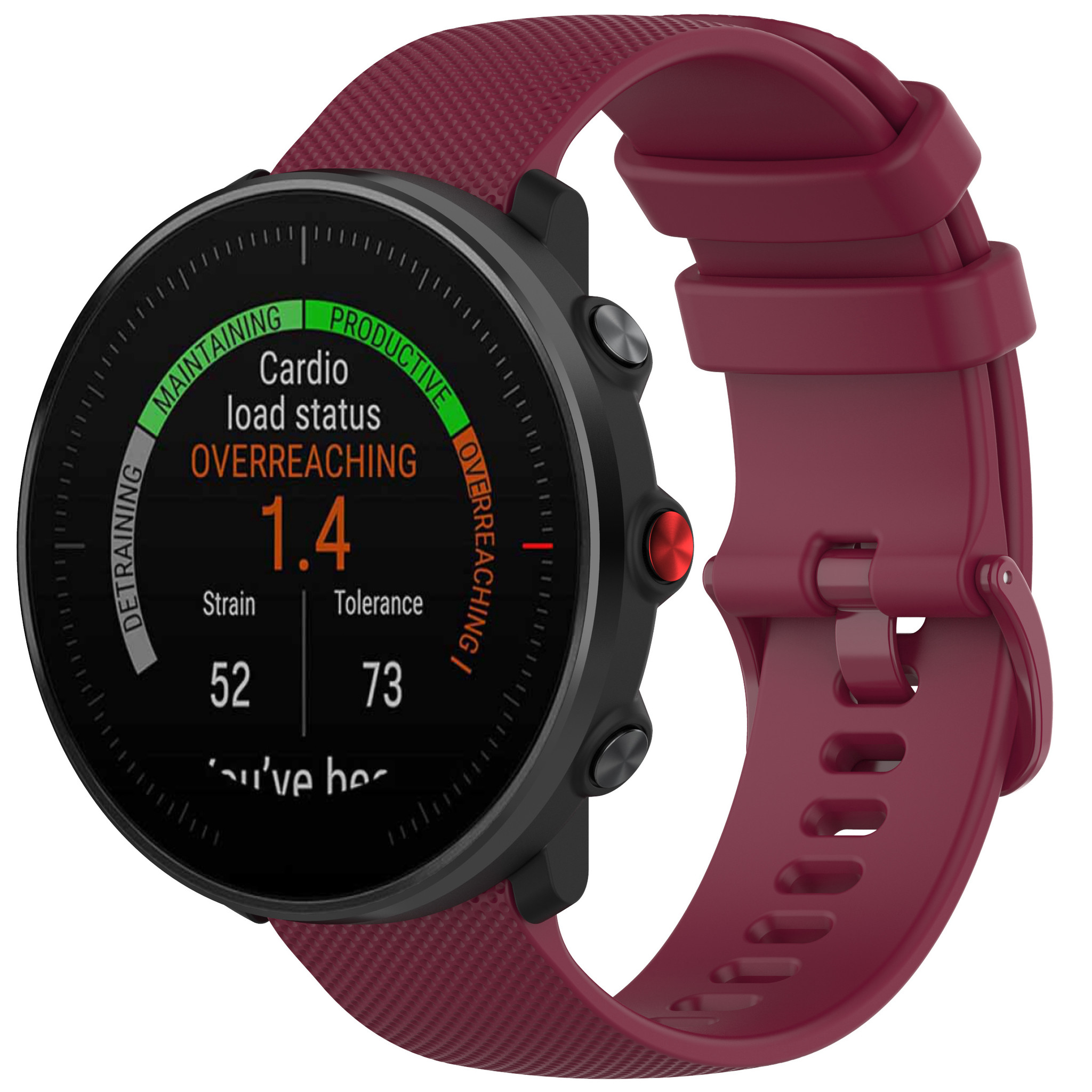 Polar Vantage M / Grit X Sport Buckle Strap - Wine Red