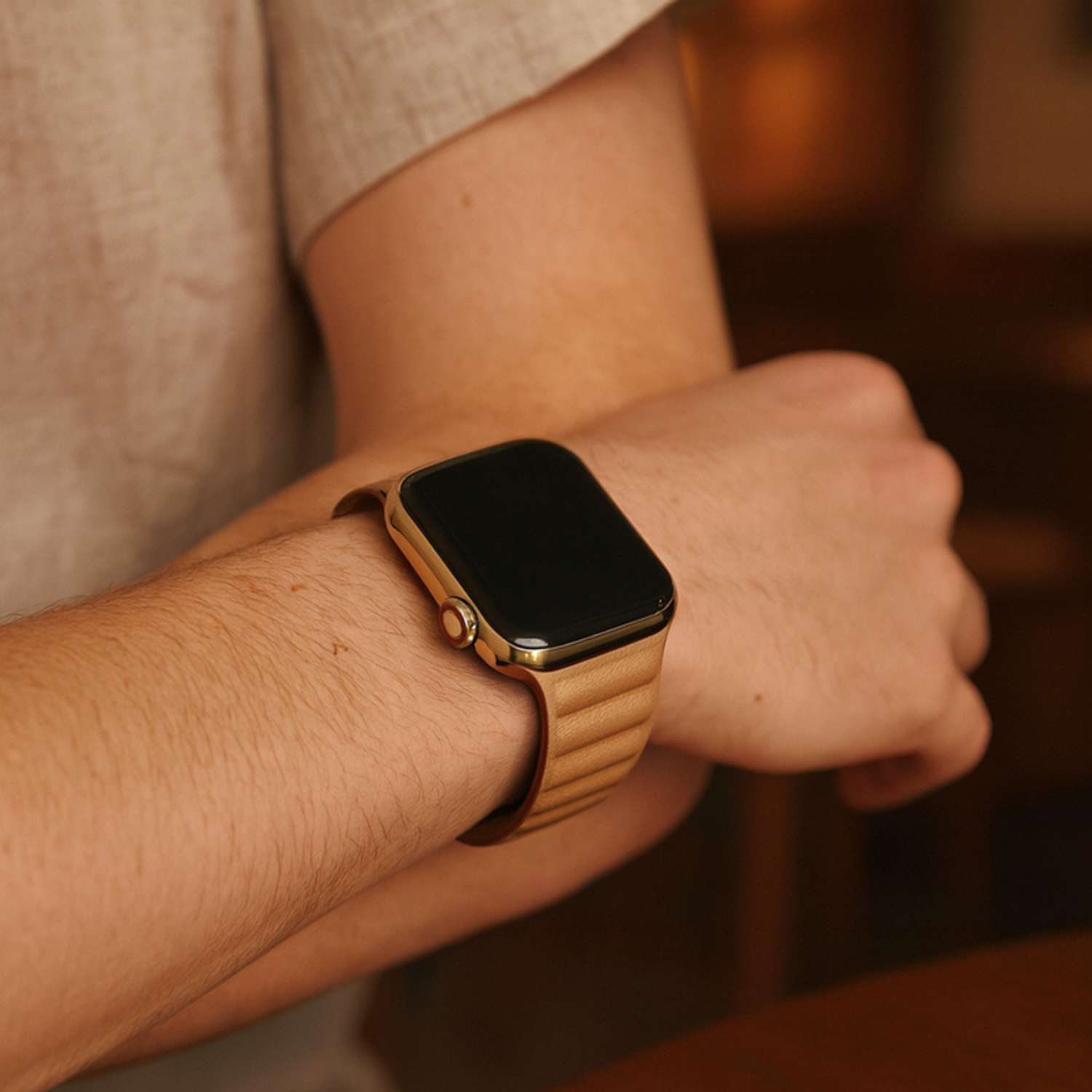 Apple Watch Leather Solo Strap - Brown