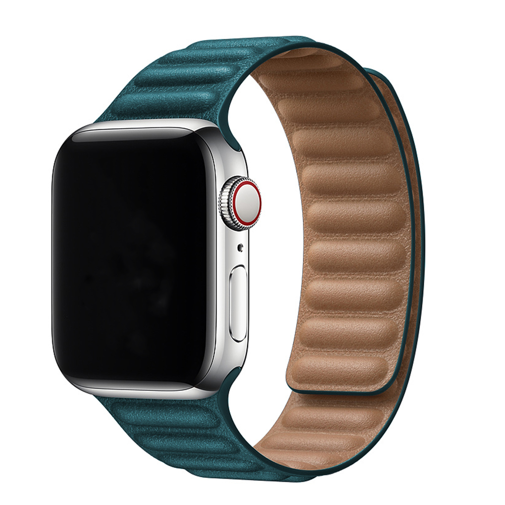 Apple Watch Leather Solo Strap - Malachite Green