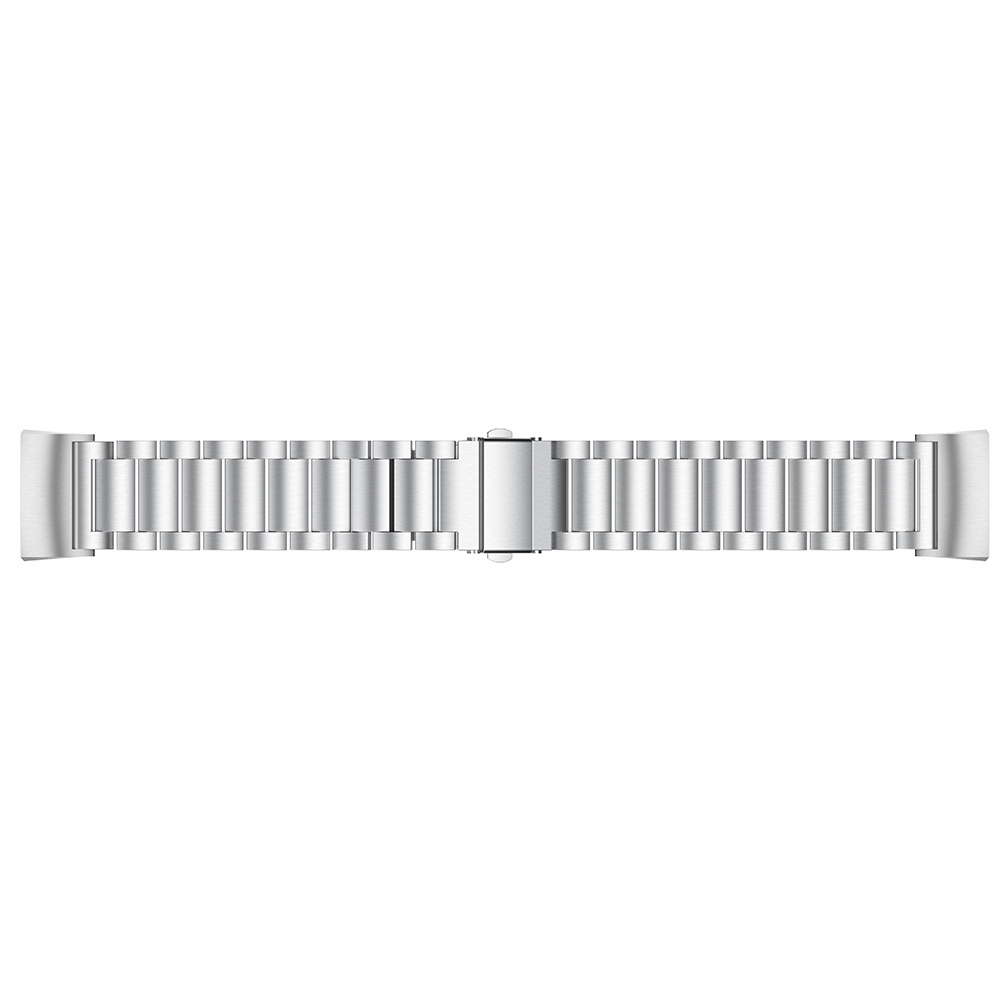 Fitbit Charge 3 &Amp; 4 Beads Steel Link Strap - Silver