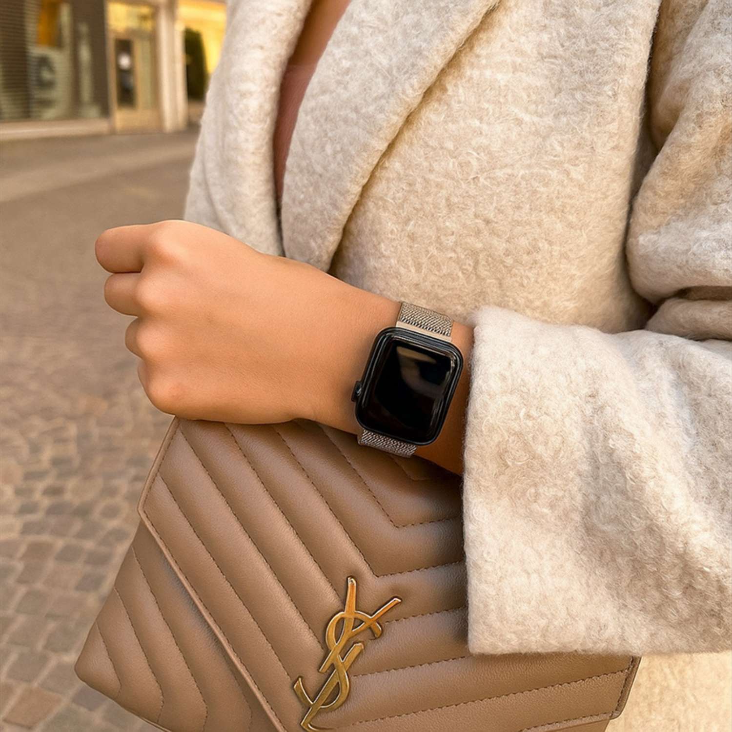 Apple Watch Milanese Strap - Starlight