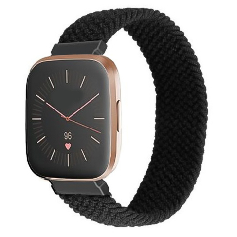 Fitbit Versa Nylon Braided Solo Strap - Black