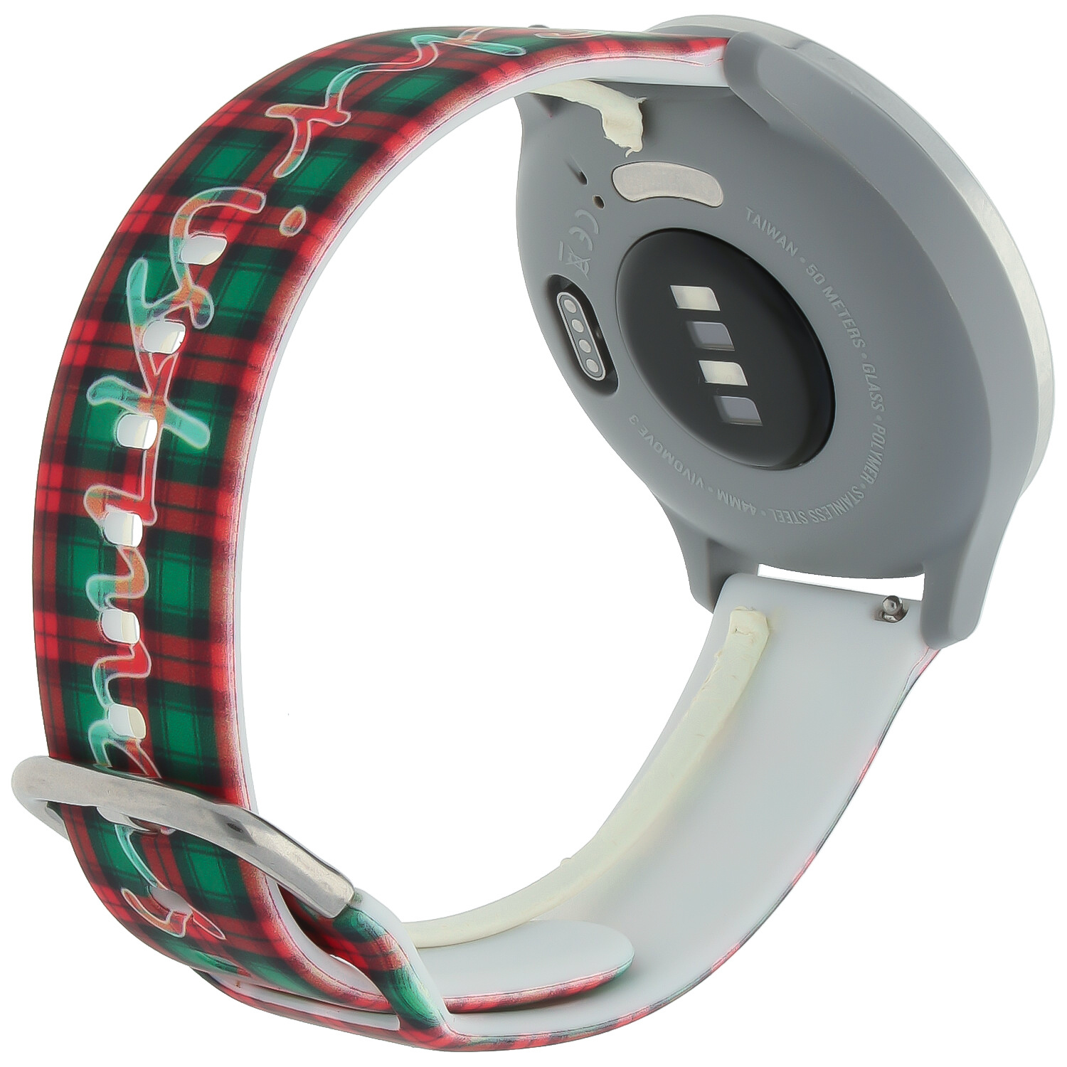 Samsung Galaxy Watch Print Sport Strap - Christmas Plaid