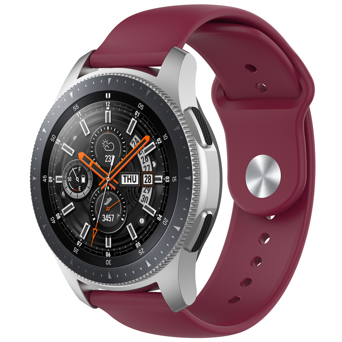 Polar Vantage M / Grit X Silicone Sport Strap - Wine Red