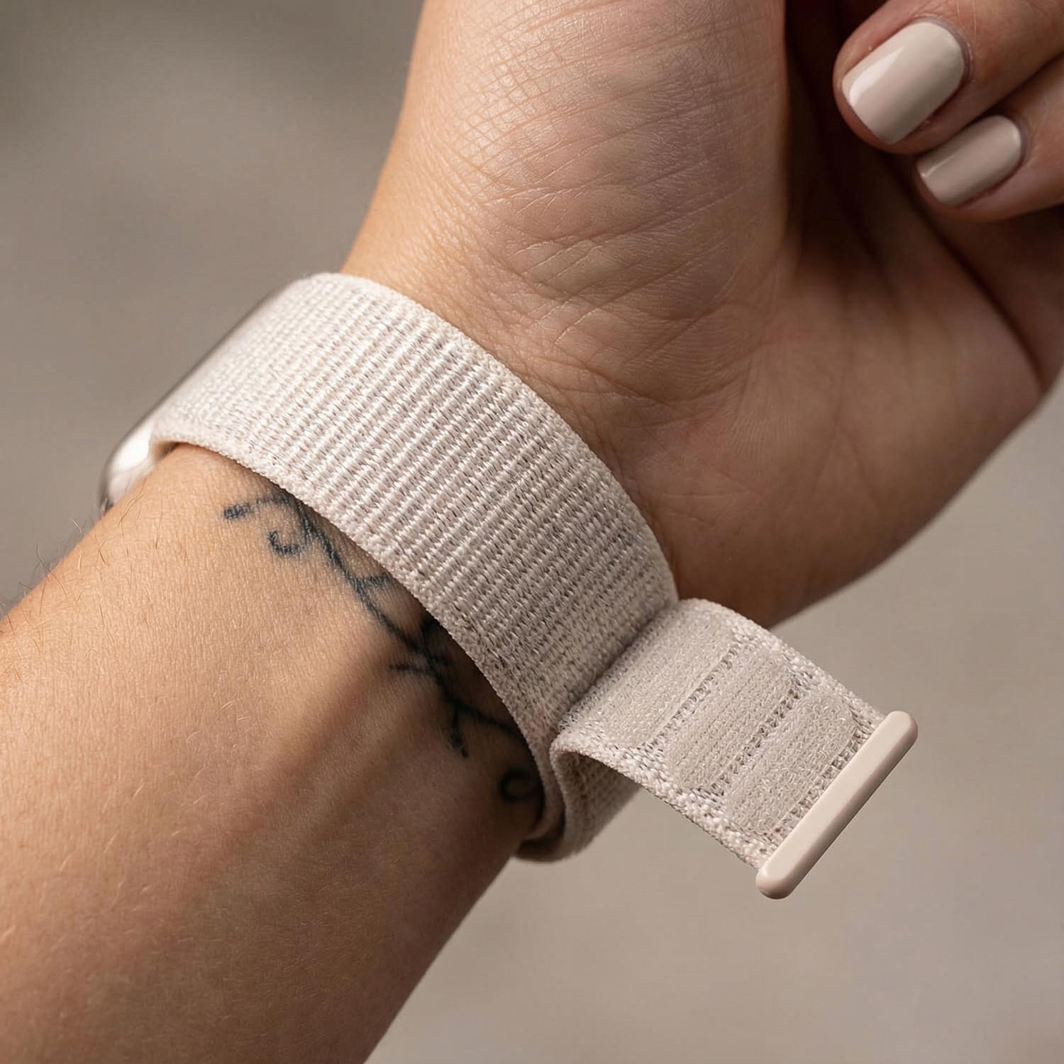 Apple Watch Nylon Sport Loop Strap - Starlight