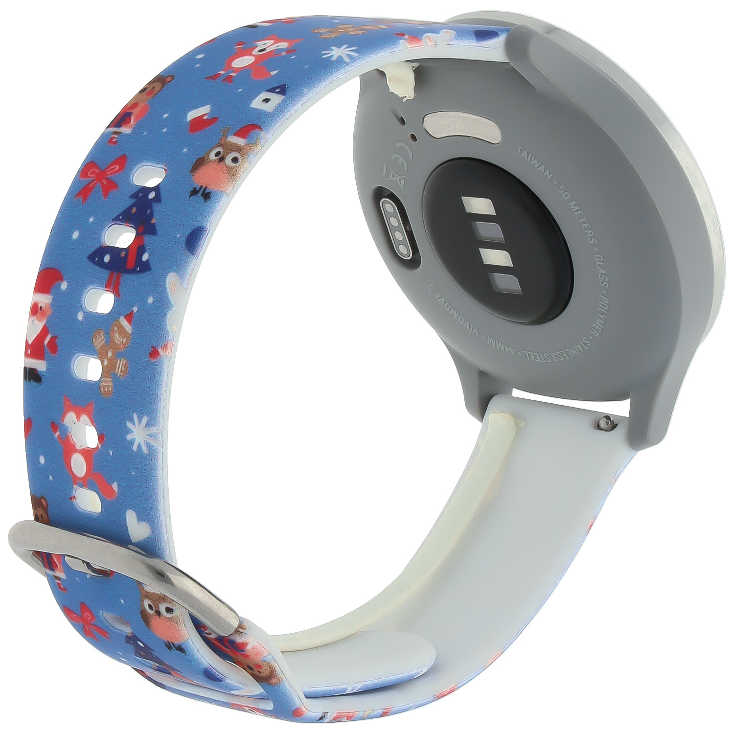 Samsung Galaxy Watch Print Sport Strap - Christmas Blue