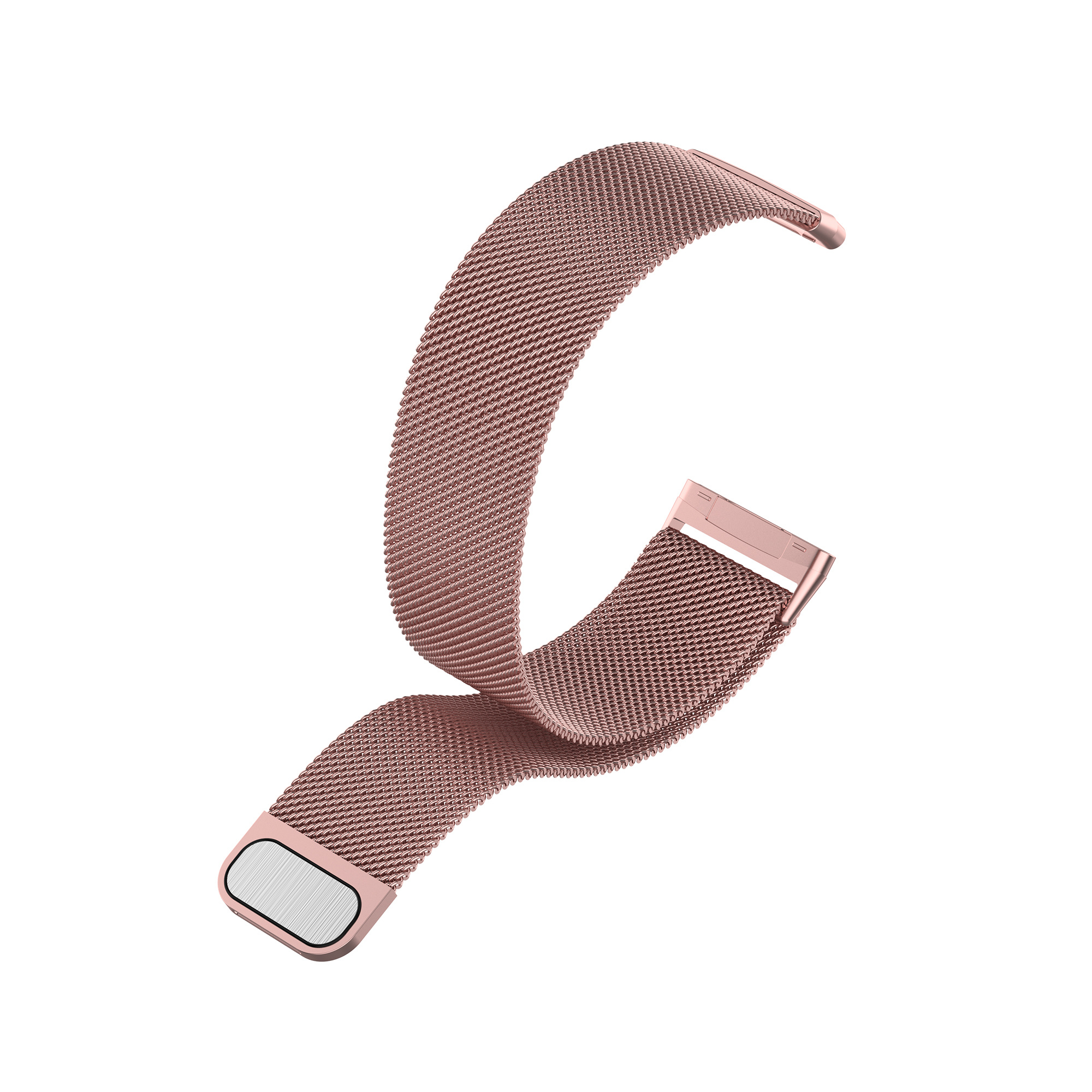 Fitbit Versa 3 / Sense Milanese Strap - Pink Red
