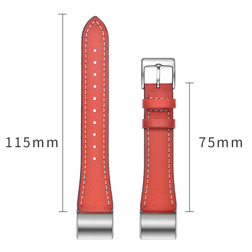 Fitbit Charge 2 Premium Leather Strap - Red