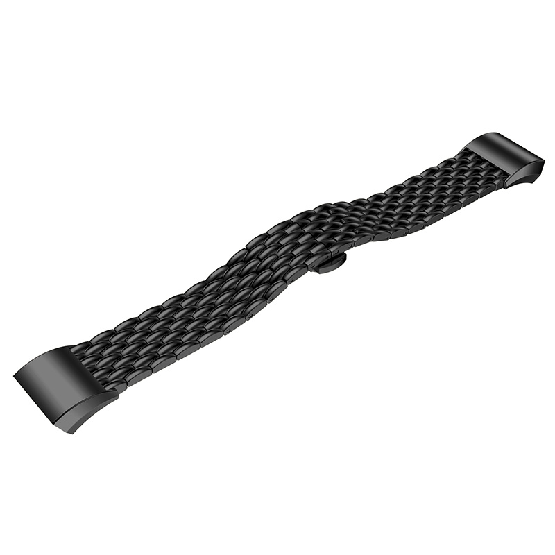 Fitbit Charge 2 Dragon Steel Link Strap - Black