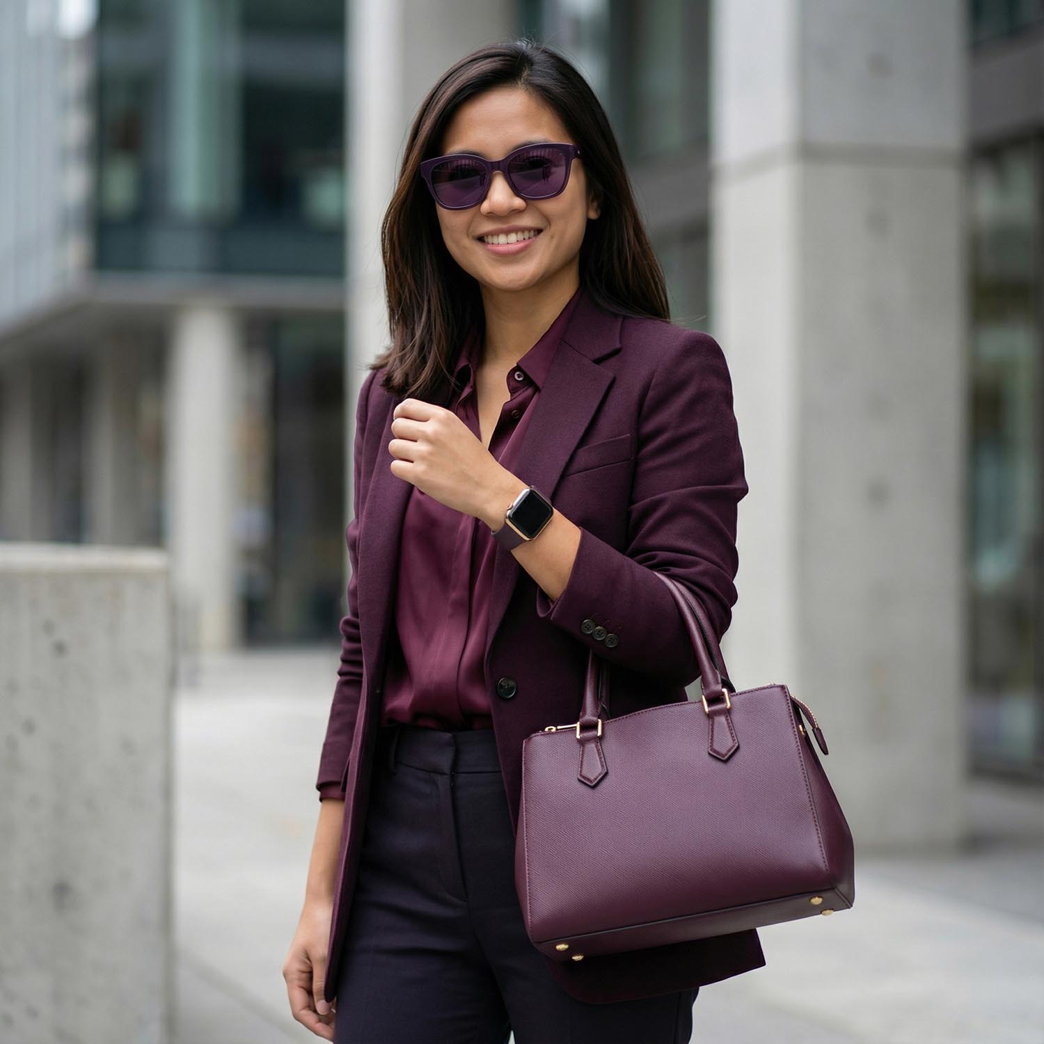 Apple-Watch-bandje-Vyon-siliconen-donkere kers-123watches-model-2