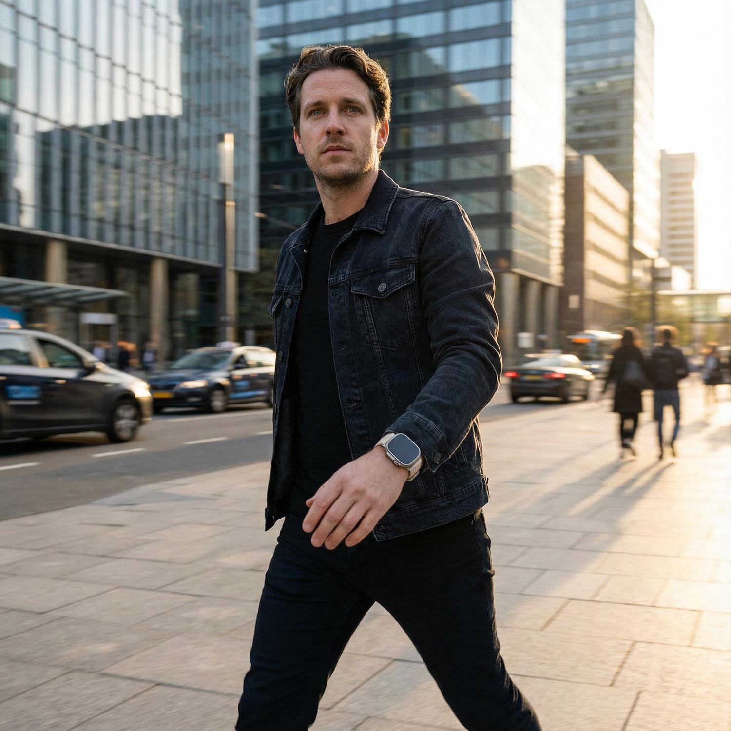 Apple Watch strap Averro - nylon - starlight