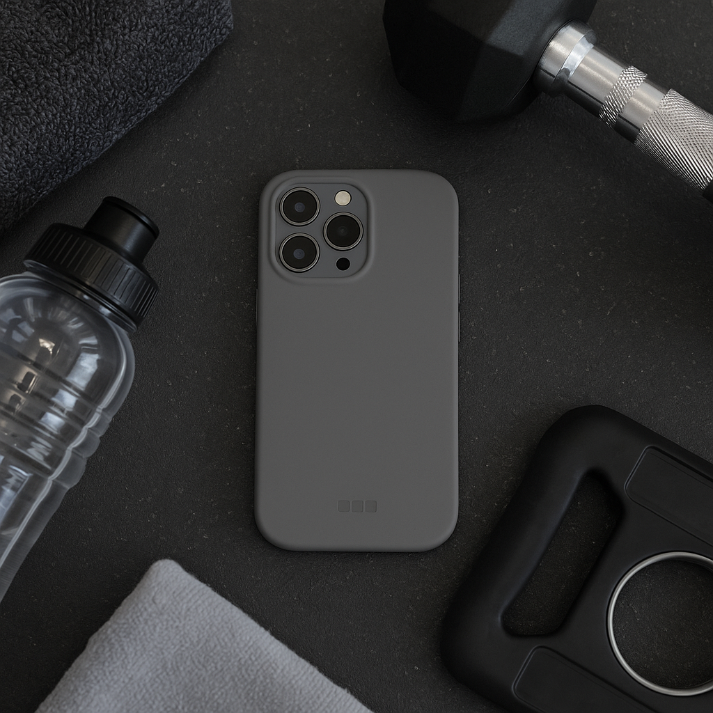 iPhone 16 Plus case Coloree - silicone - grey