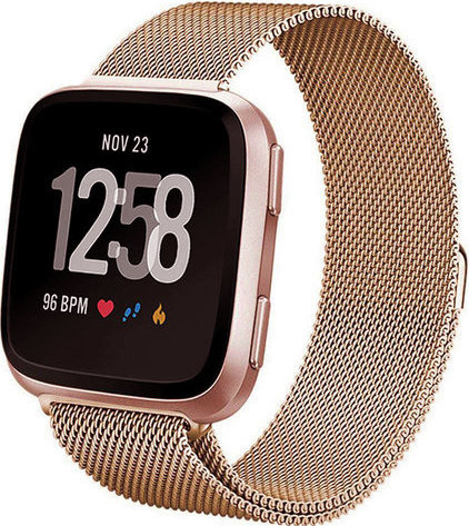 Fitbit Versa Milanese Strap - Rose Gold