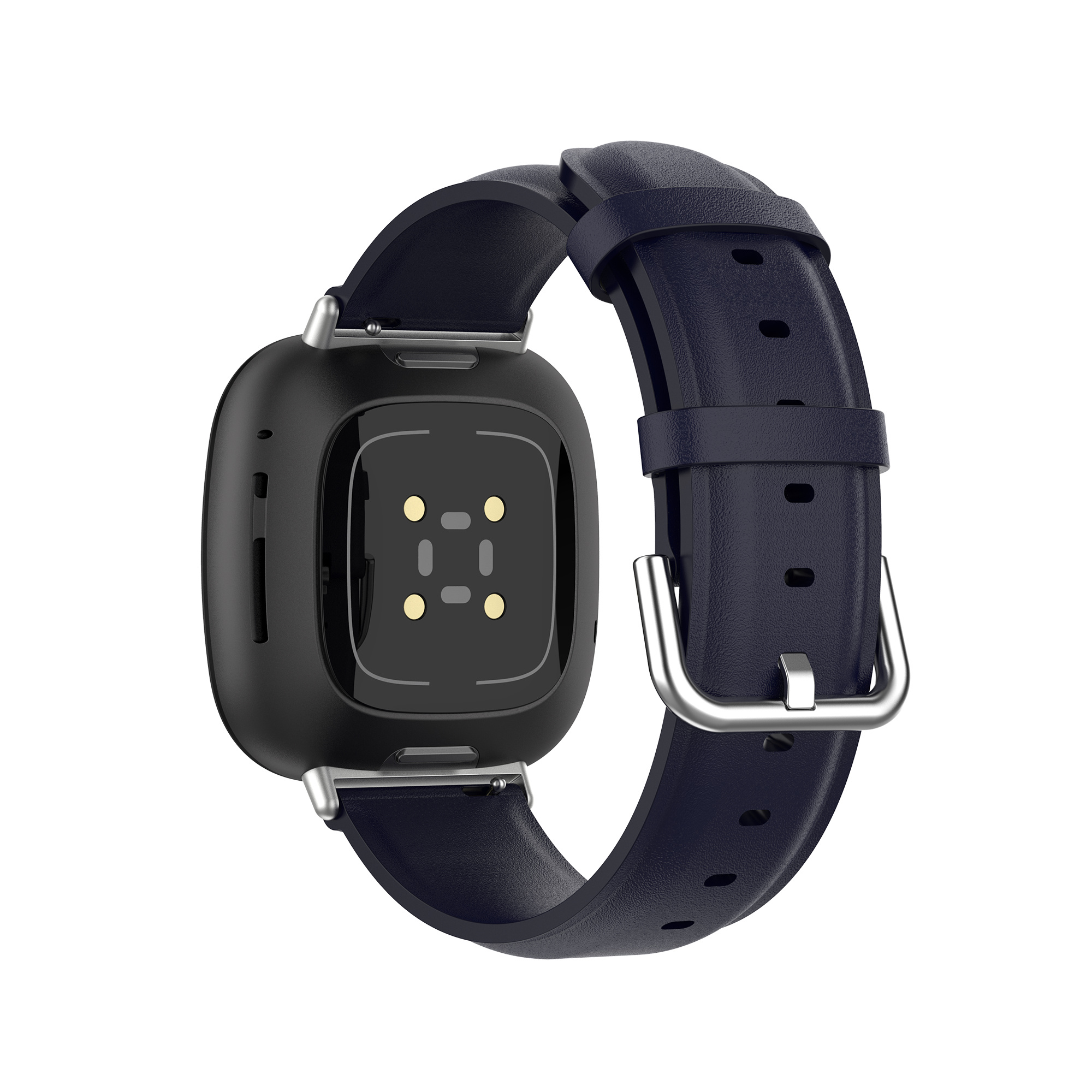Fitbit Versa 3 / Sense Leather Strap - Blue