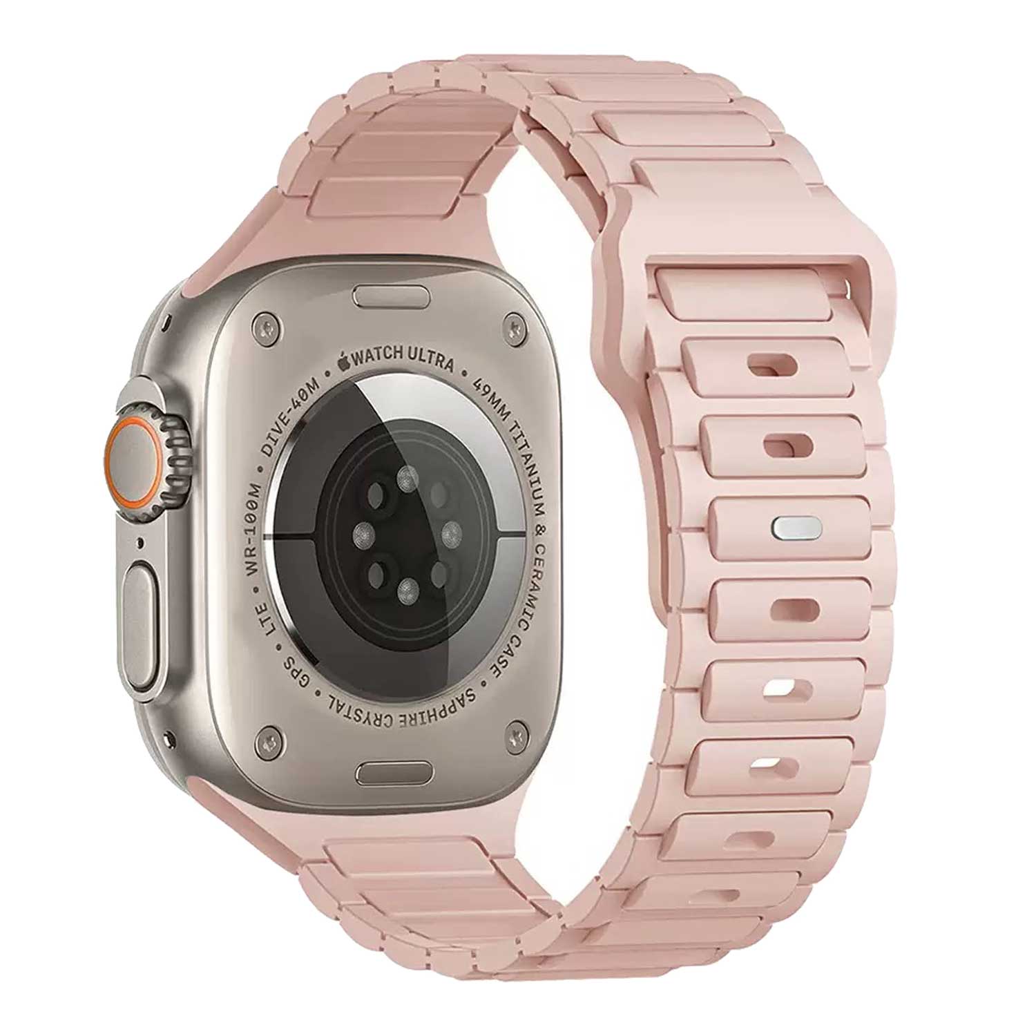 Apple Watch strap Raveo - silicone - light pink