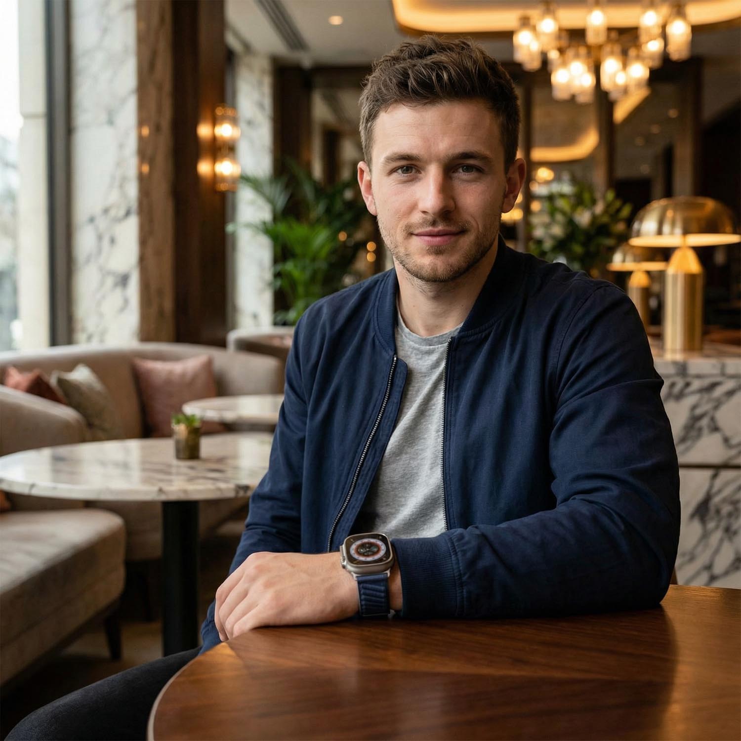 Apple Watch strap Averro - nylon - midnight blue