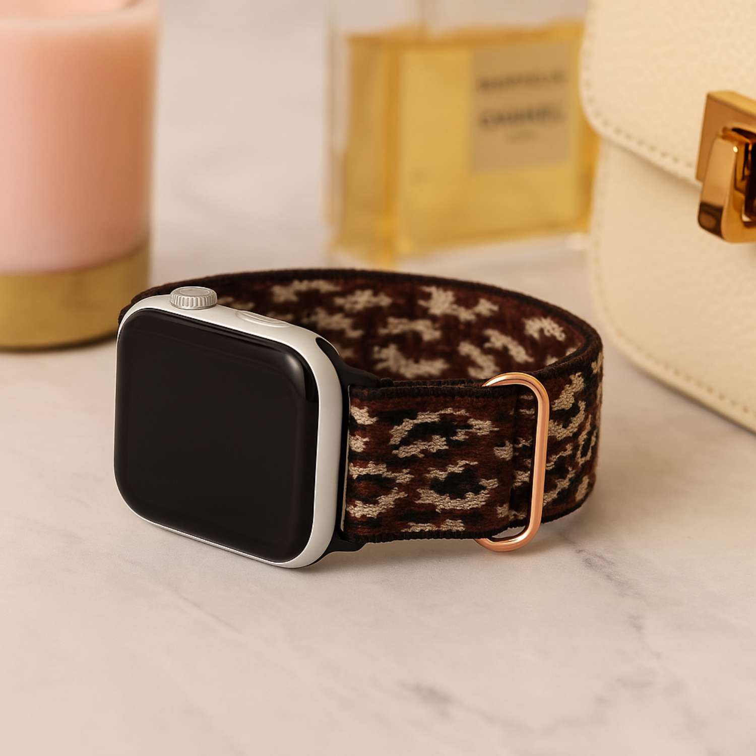 Apple Watch Nylon Woven Solo Strap - Leopard