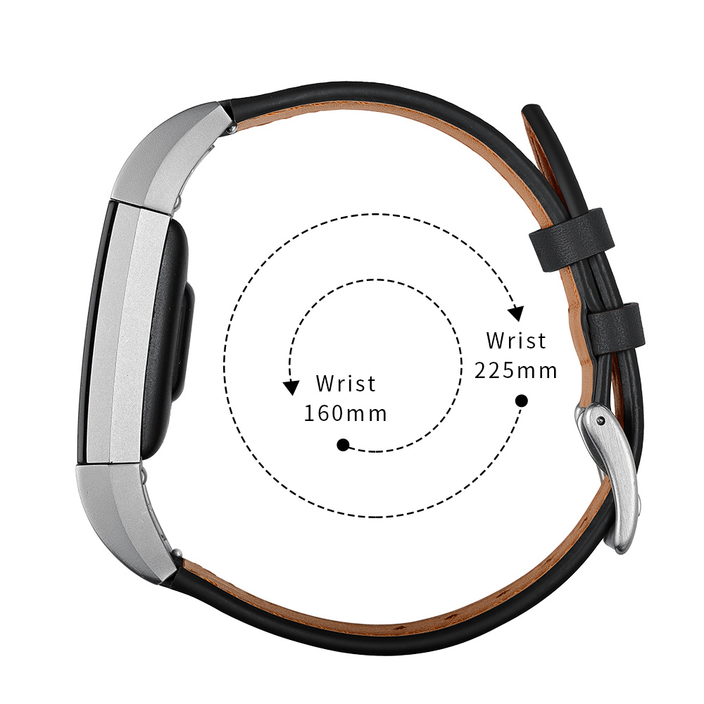 Fitbit Charge 2 Premium Leather Strap - Black