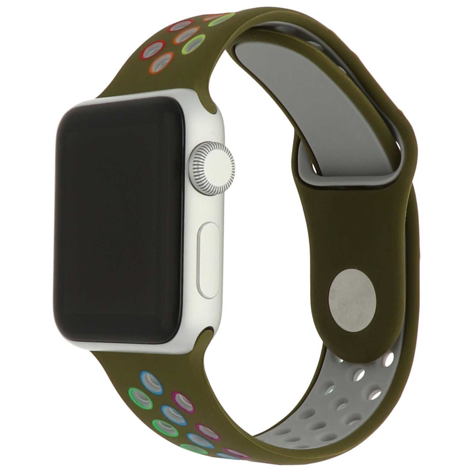 Apple Watch Double Sport Strap - Colourful Green Apple Watch Double Sport Strap - Colourful Green