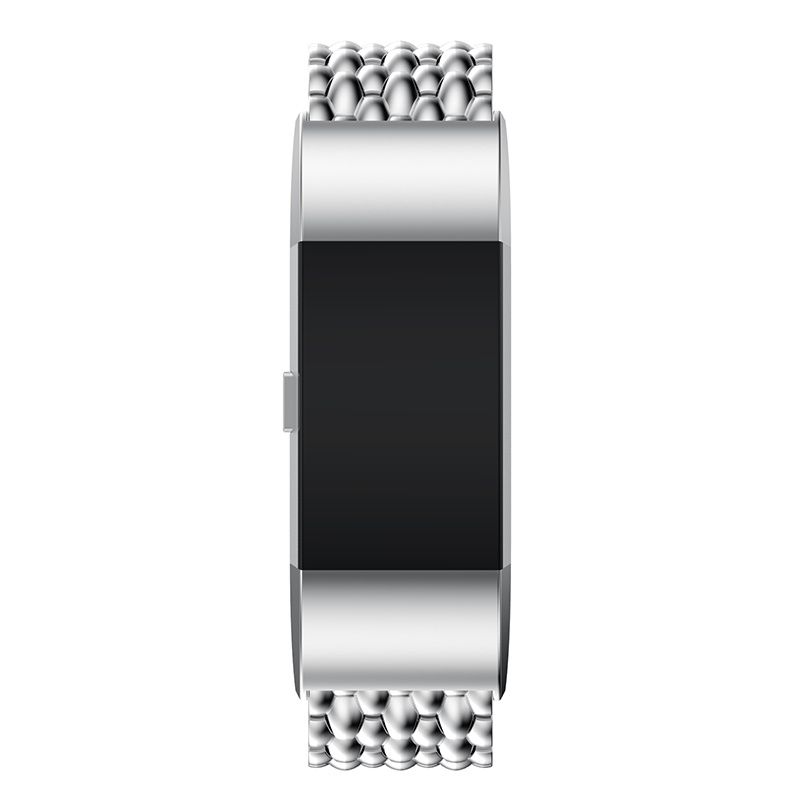 Fitbit Charge 2 Dragon Steel Link Strap - Silver