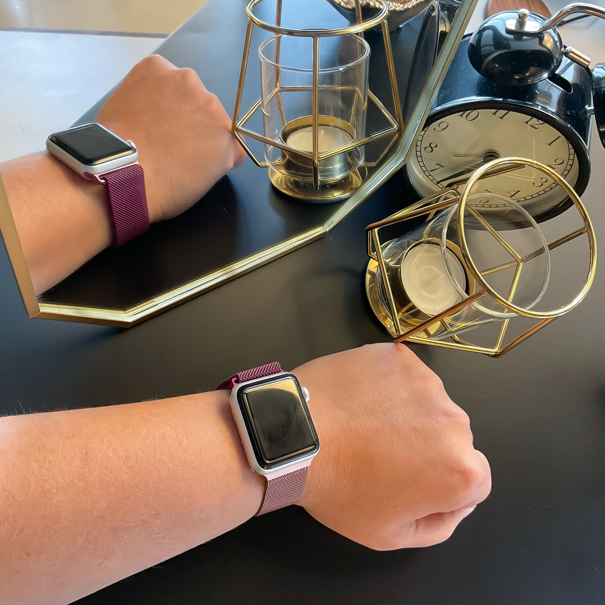 Apple Watch Milanese Strap - Pink Red Purple