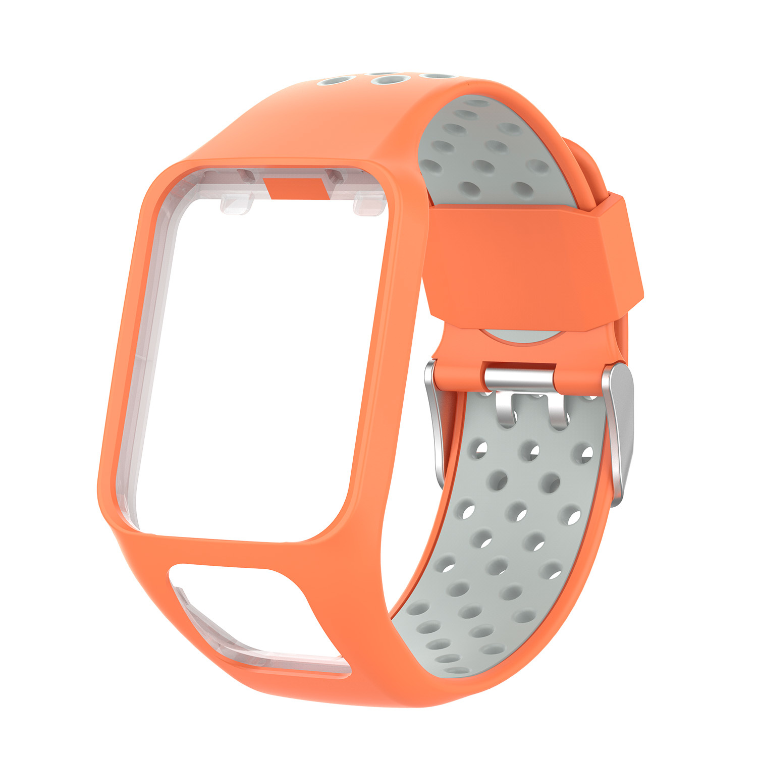 Tomtom Runner / Spark / Adventure Double Sport Strap - Orange Grey