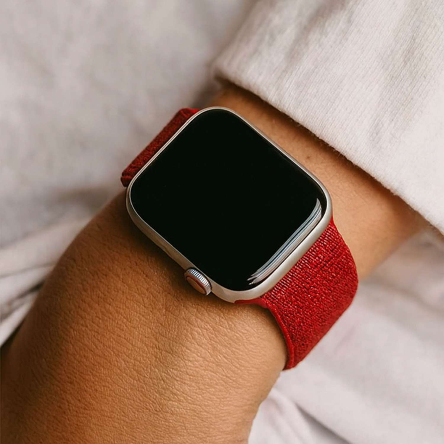 Apple Watch Nylon Sport Loop Strap - Red